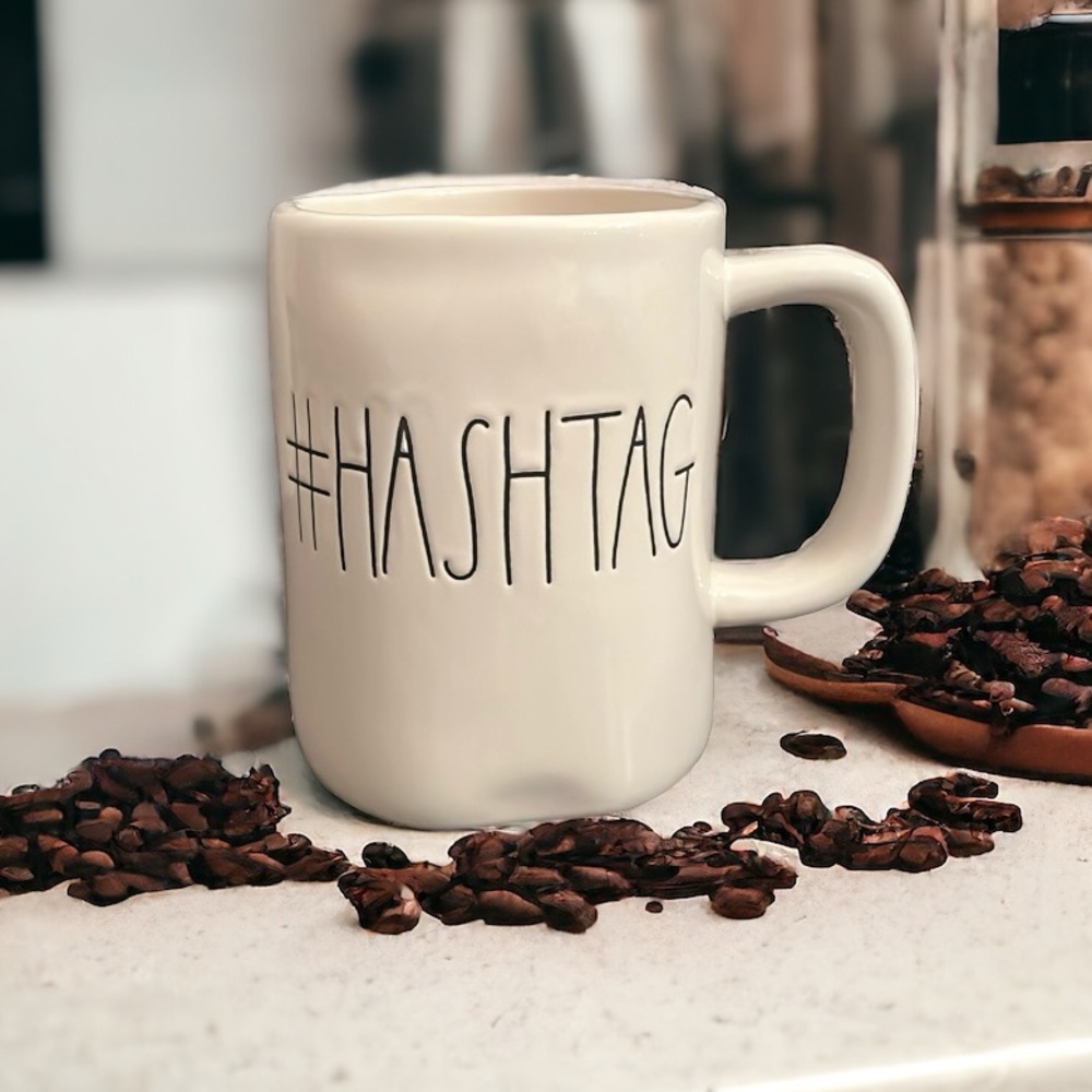 NEW Rae Dunn #HASHTAG Large Mug